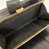 【5me5725-h】シャネル 長財布 キャビアスキン ブラック ゴールド金具【中古】レディース