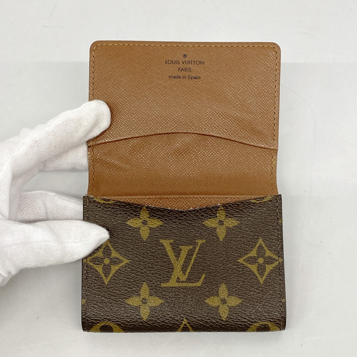 【5me5743】ルイヴィトン 名刺入れ モノグラム アンヴェロップカルトドゥヴィジット M62920 ブラウン【中古】メンズ レディース ユニセックス