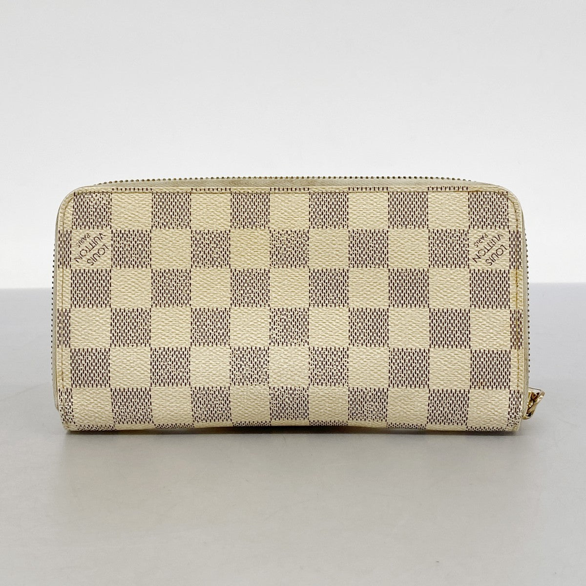 【5me5744】ルイヴィトン 長財布 ダミエ・アズール ジッピーウォレット N60019 ホワイト【中古】メンズ レディース ユニセックス