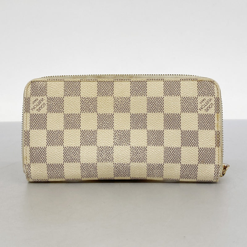 【5me5744】ルイヴィトン 長財布 ダミエ・アズール ジッピーウォレット N60019 ホワイト【中古】メンズ レディース ユニセックス