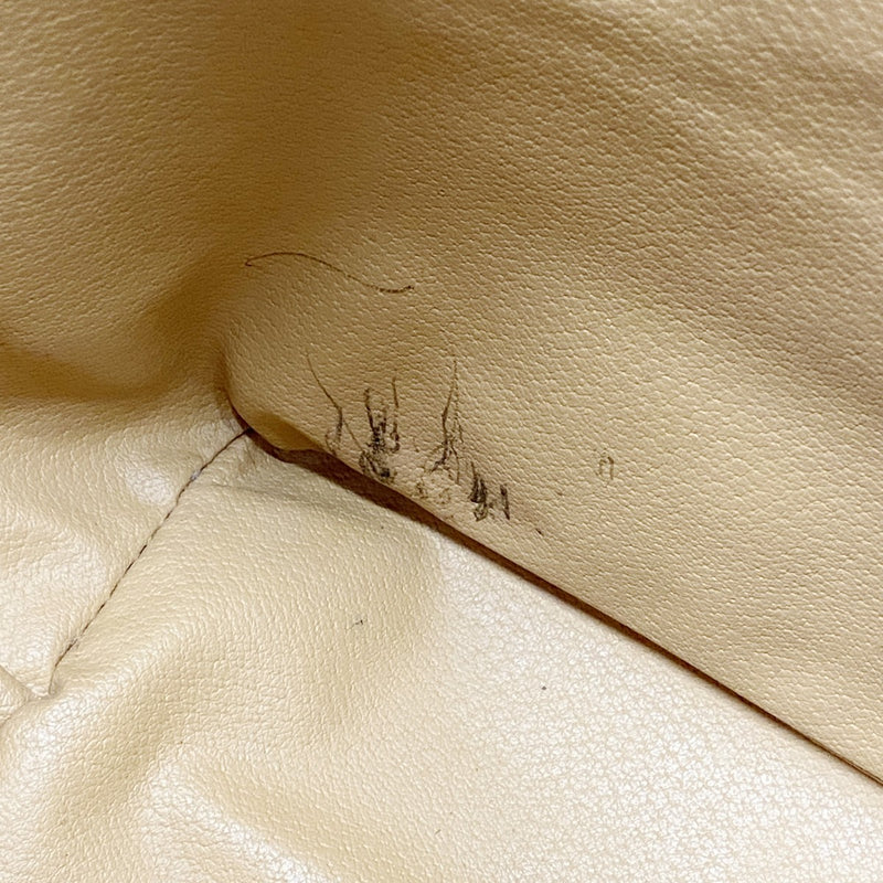 【5me5752】セリーヌ ショルダーバッグ マカダム PVC ブラウン ゴールド金具【中古】レディース