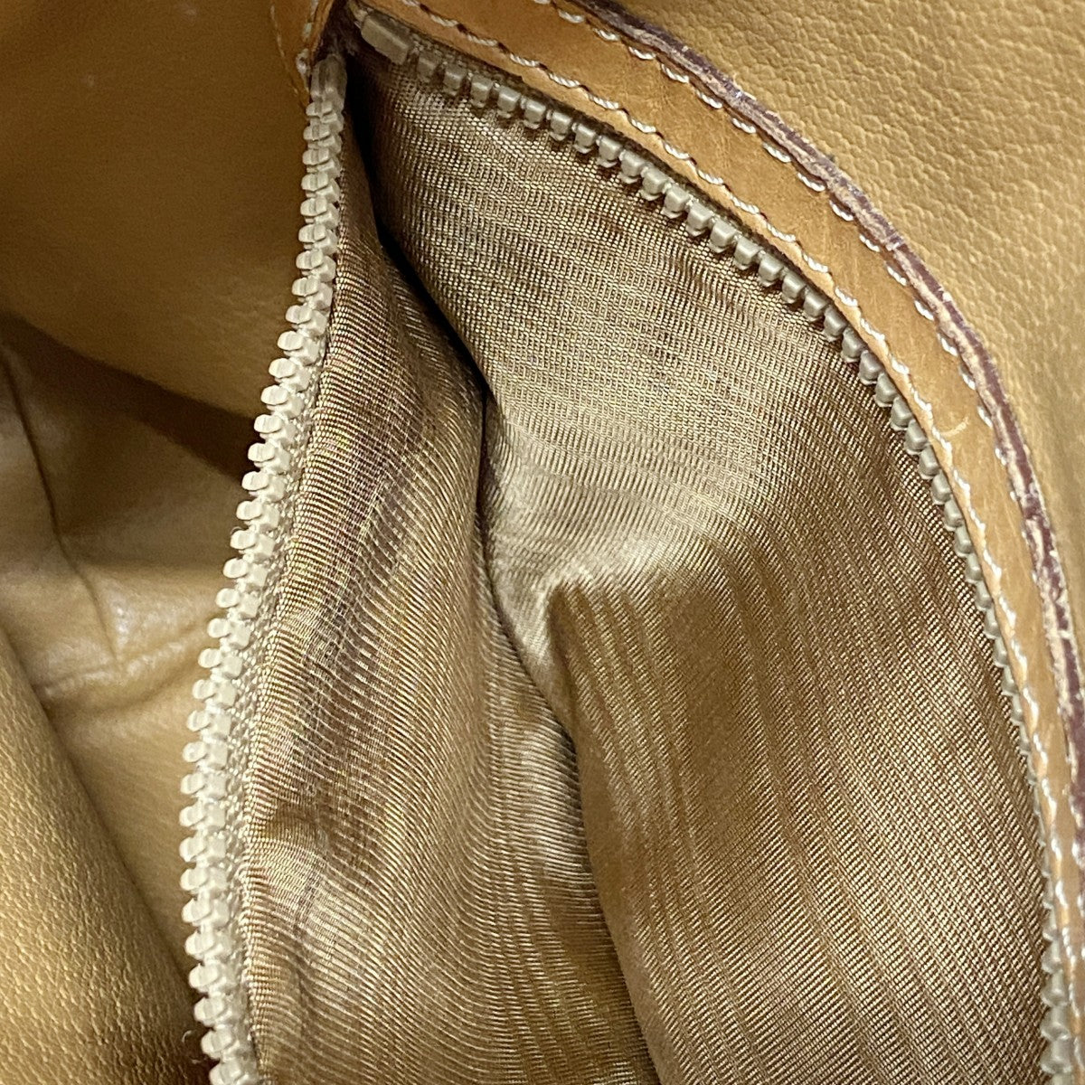 【5me5752】セリーヌ ショルダーバッグ マカダム PVC ブラウン ゴールド金具【中古】レディース