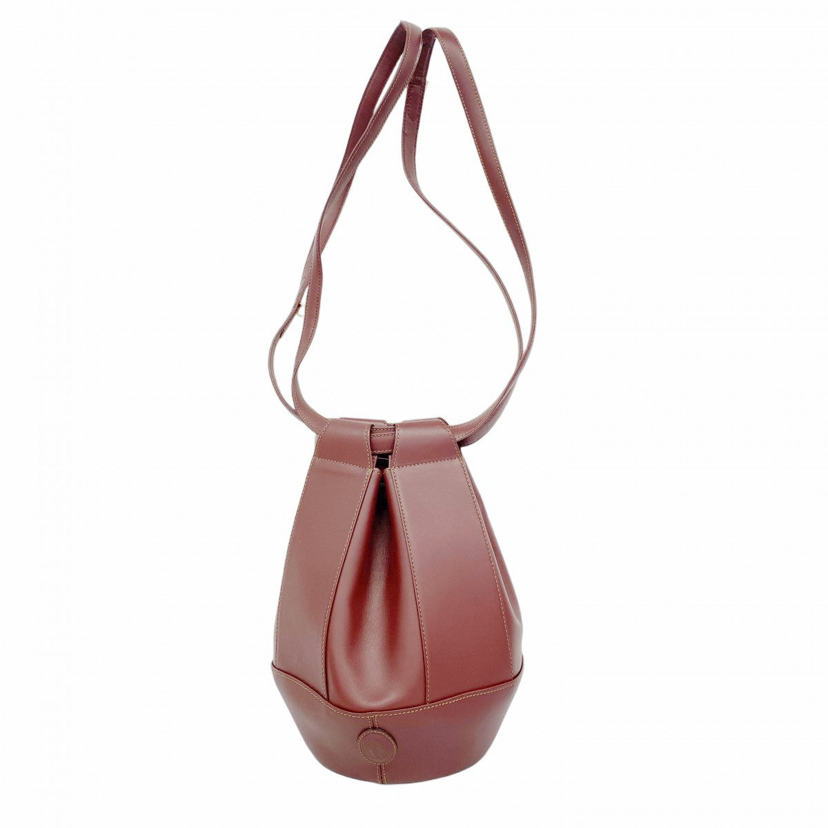 5ob0673】カルティエ ショルダーバッグ マスト レザー ボルドー