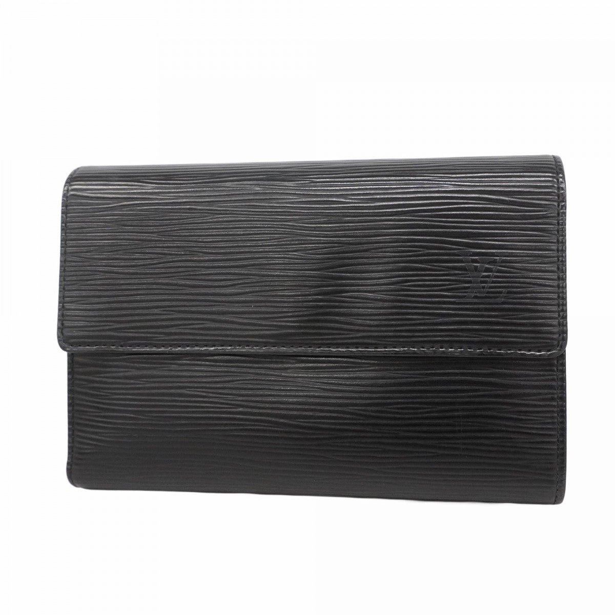 良品✨ルイヴィトン エピ 3つ折り財布　ポルトトレゾールエテュイパピエ　ノワール LOUIS VUITTON ルイヴィトン 三つ折り財布 ポルト トレゾール エテュイ