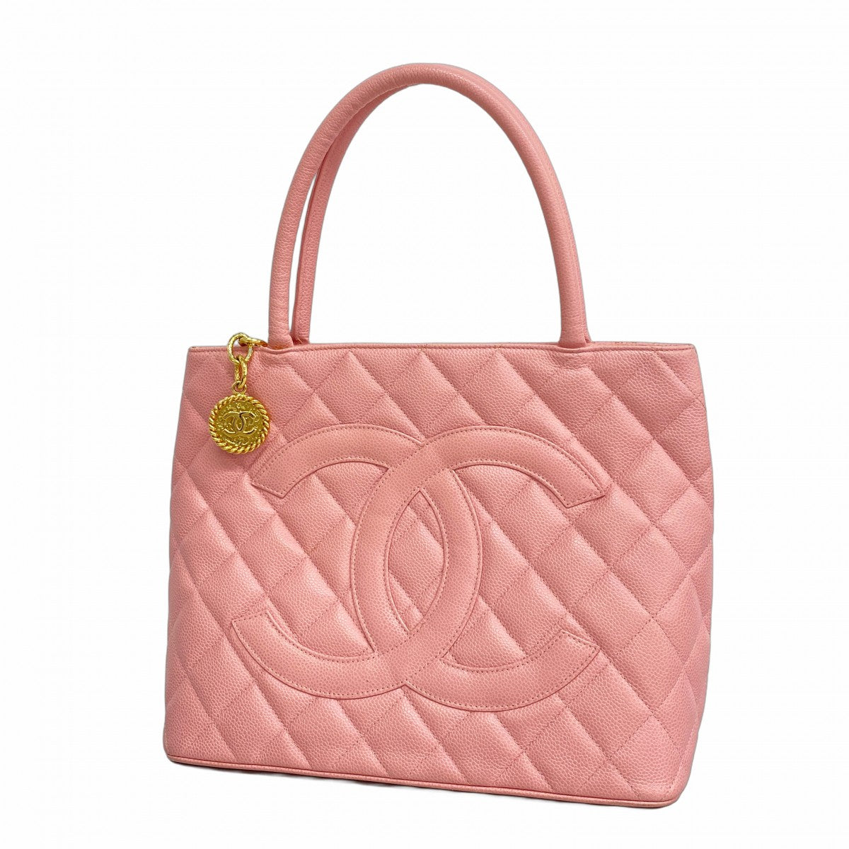 5oc2906-h】シャネル トートバッグ 復刻トート キャビアスキン ピンク