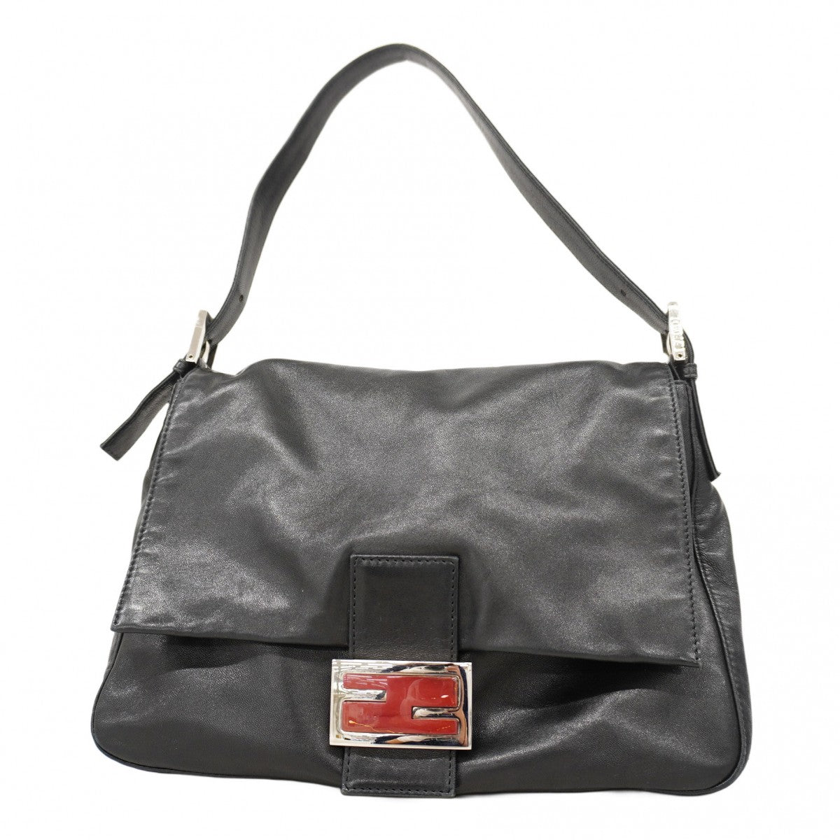 5od3705】フェンディ ハンドバッグ マンマバケット レザー ブラック