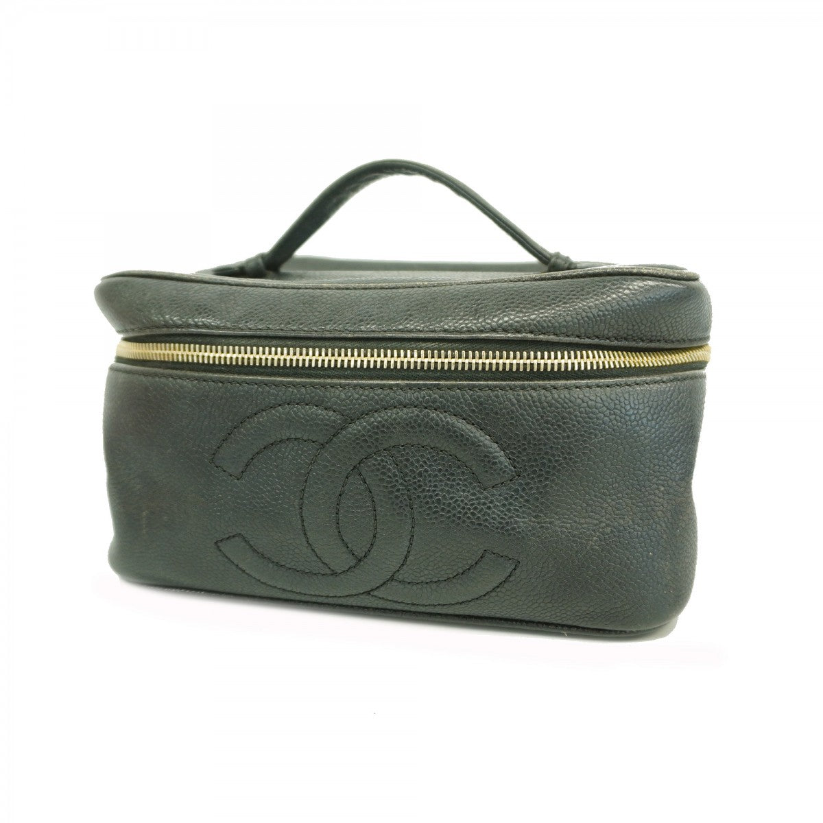 シャネル　バニティバック 中古・古着通販】CHANEL (シャネル) バニティバッグ ブルー｜ブランド