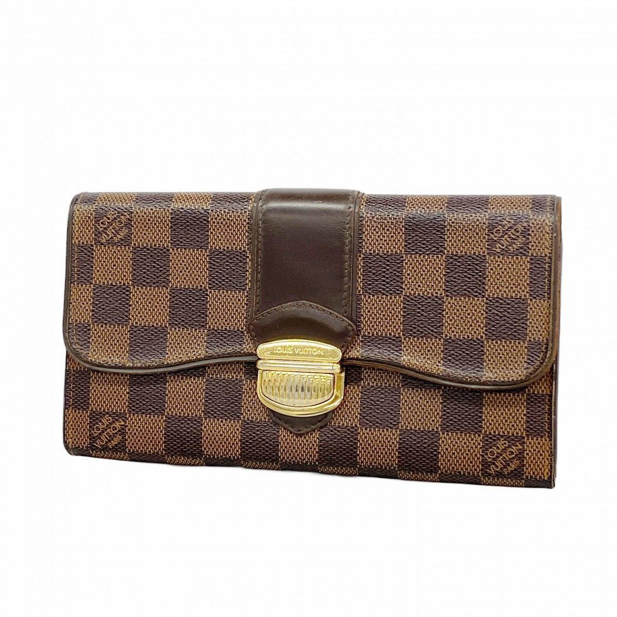 5oe4936-r】ルイヴィトン 長財布 ダミエ ポルトフォイユシスティナ