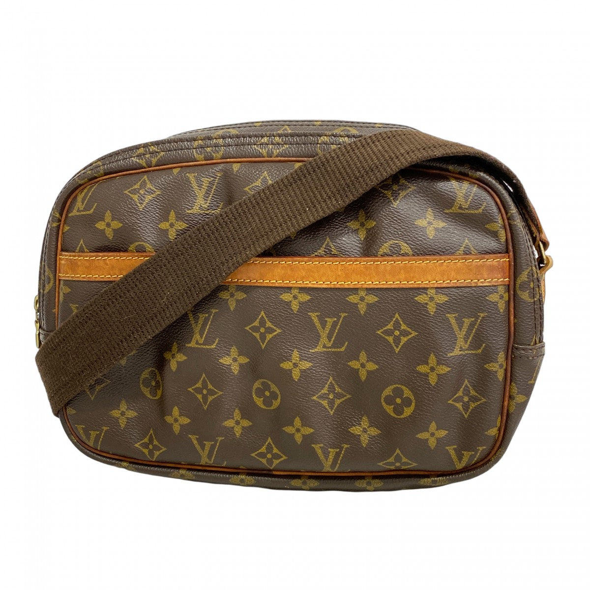 ルイヴィトン ショルダーバッグ リポーター PM モノグラム ブラウン 5oe4981】ルイヴィトン ショルダーバッグ モノグラム リポーターPM