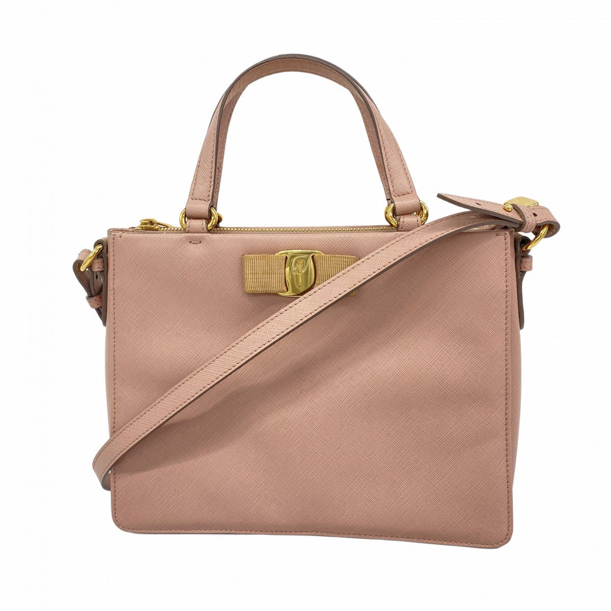 5oe5129】サルヴァトーレフェラガモ ハンドバッグ ヴァラ レザー