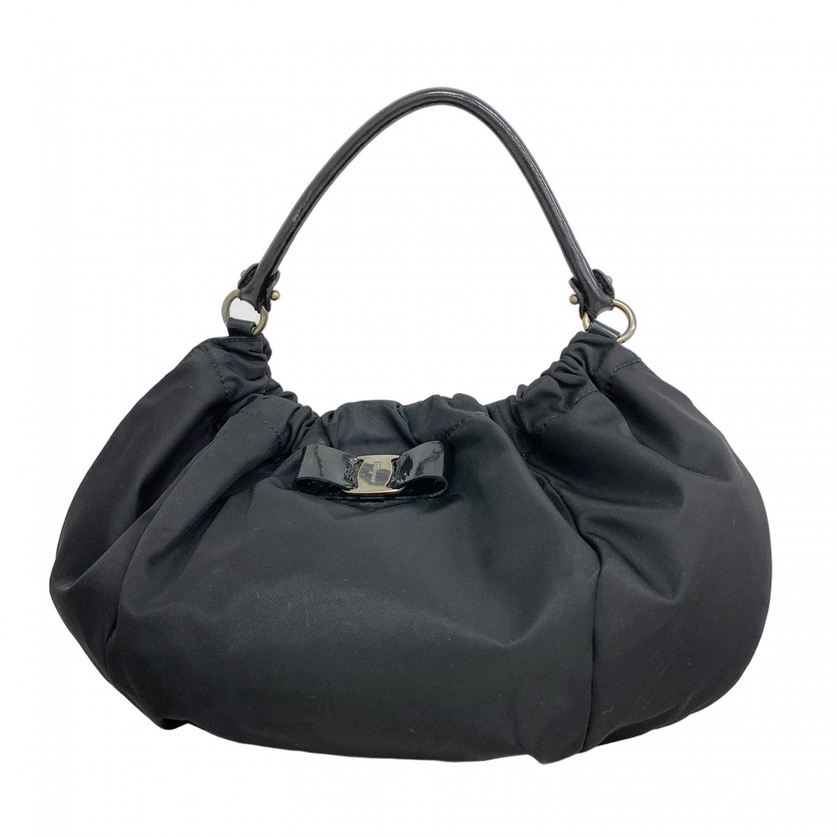 5oe5146】サルヴァトーレフェラガモ ハンドバッグ ヴァラ ナイロン