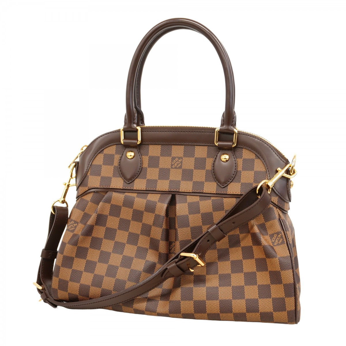 5oe6261】ルイヴィトン ハンドバッグ ダミエ トレヴィPM N51997 エベヌ