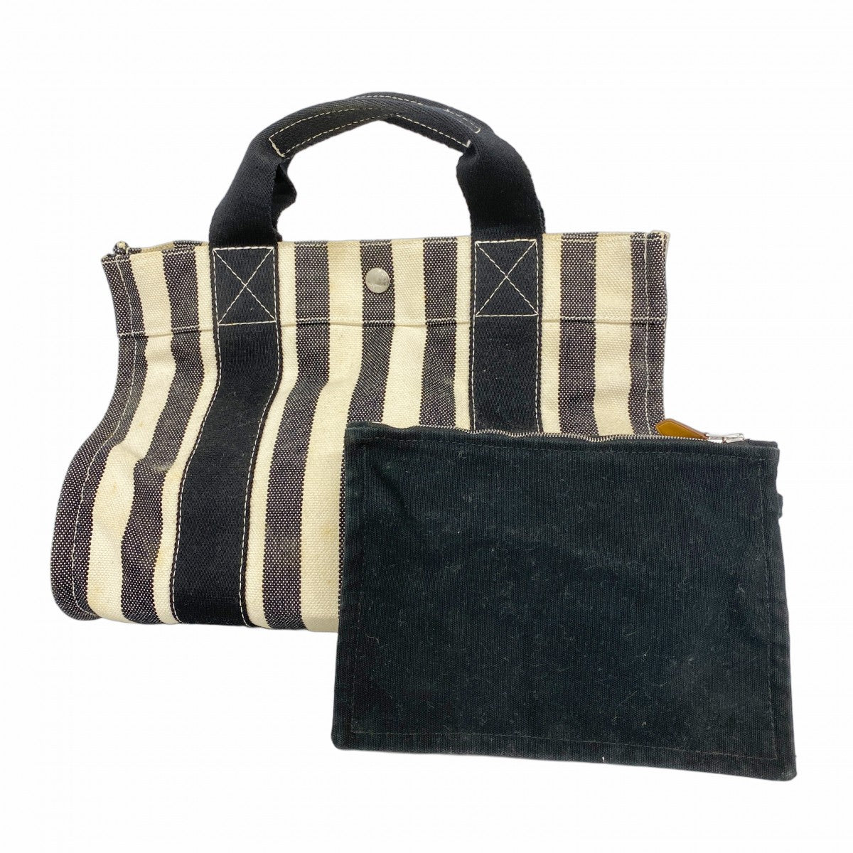 5pa0136】エルメス トートバッグ カンヌPM キャンバス ブラック