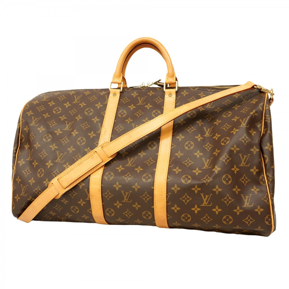 5pa0244】ルイヴィトン ボストンバッグ モノグラム キーポルバンド