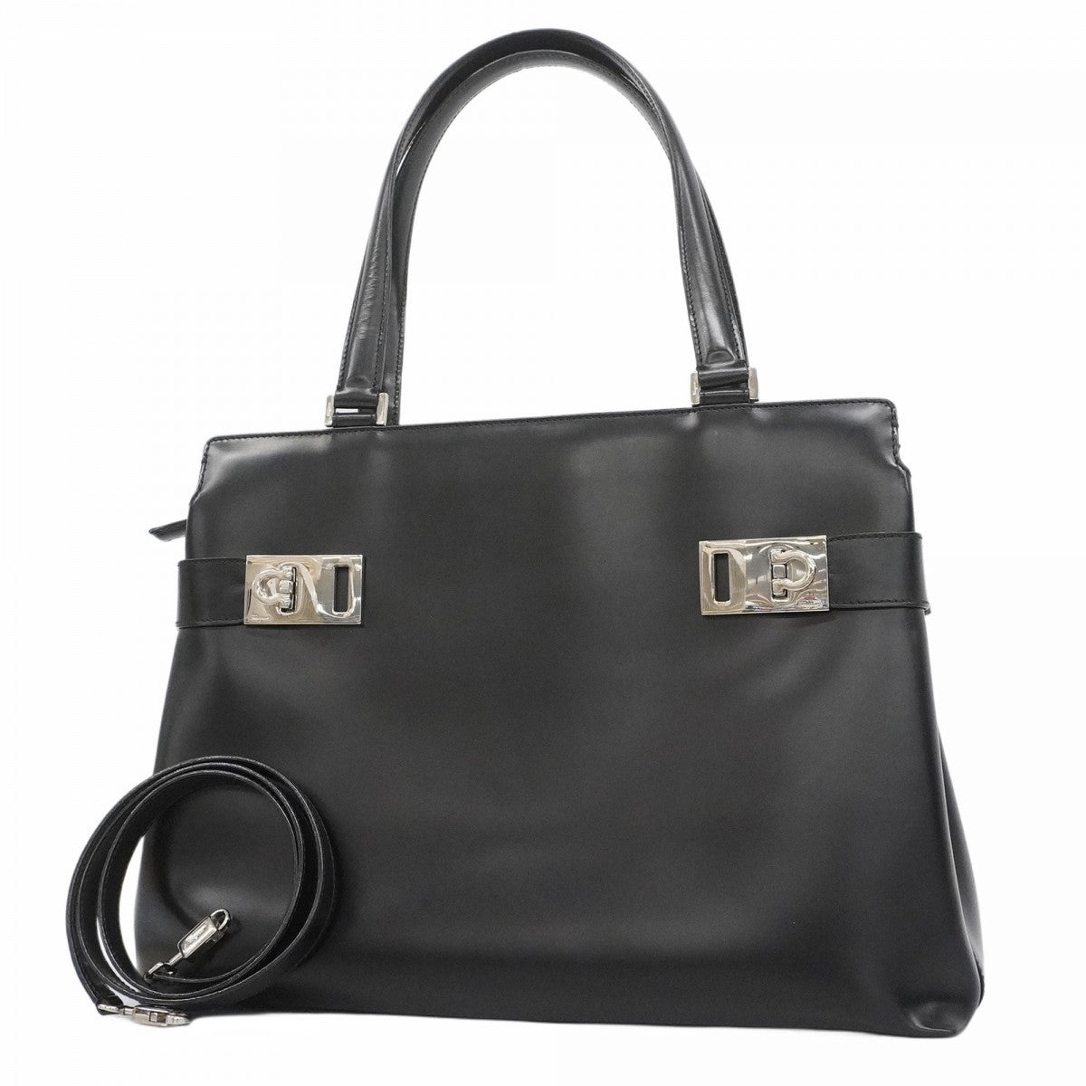 5pa0322】サルヴァトーレフェラガモ トートバッグ ガンチーニ レザー