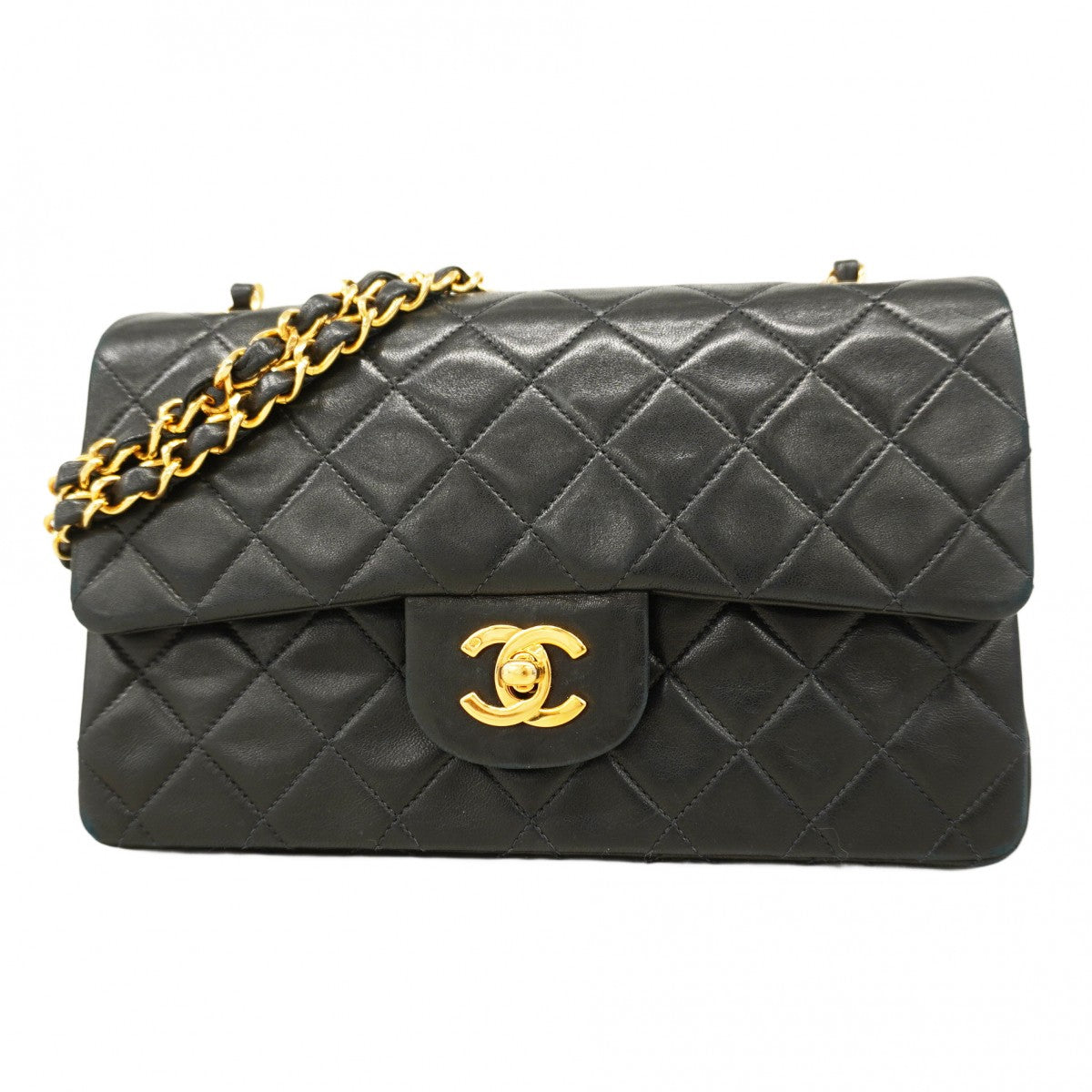 5pa0797-h】シャネル ショルダーバッグ マトラッセ Wフラップ W