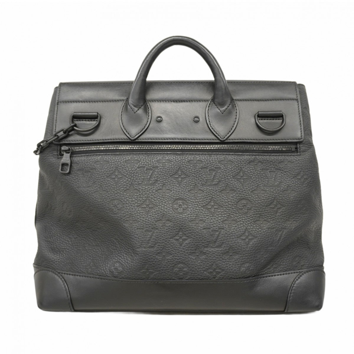 【5pa0956-h】ルイヴィトン ハンドバッグ トリヨン スティーマーPM M55701 ブラック 2wayバッグ【中古】メンズ