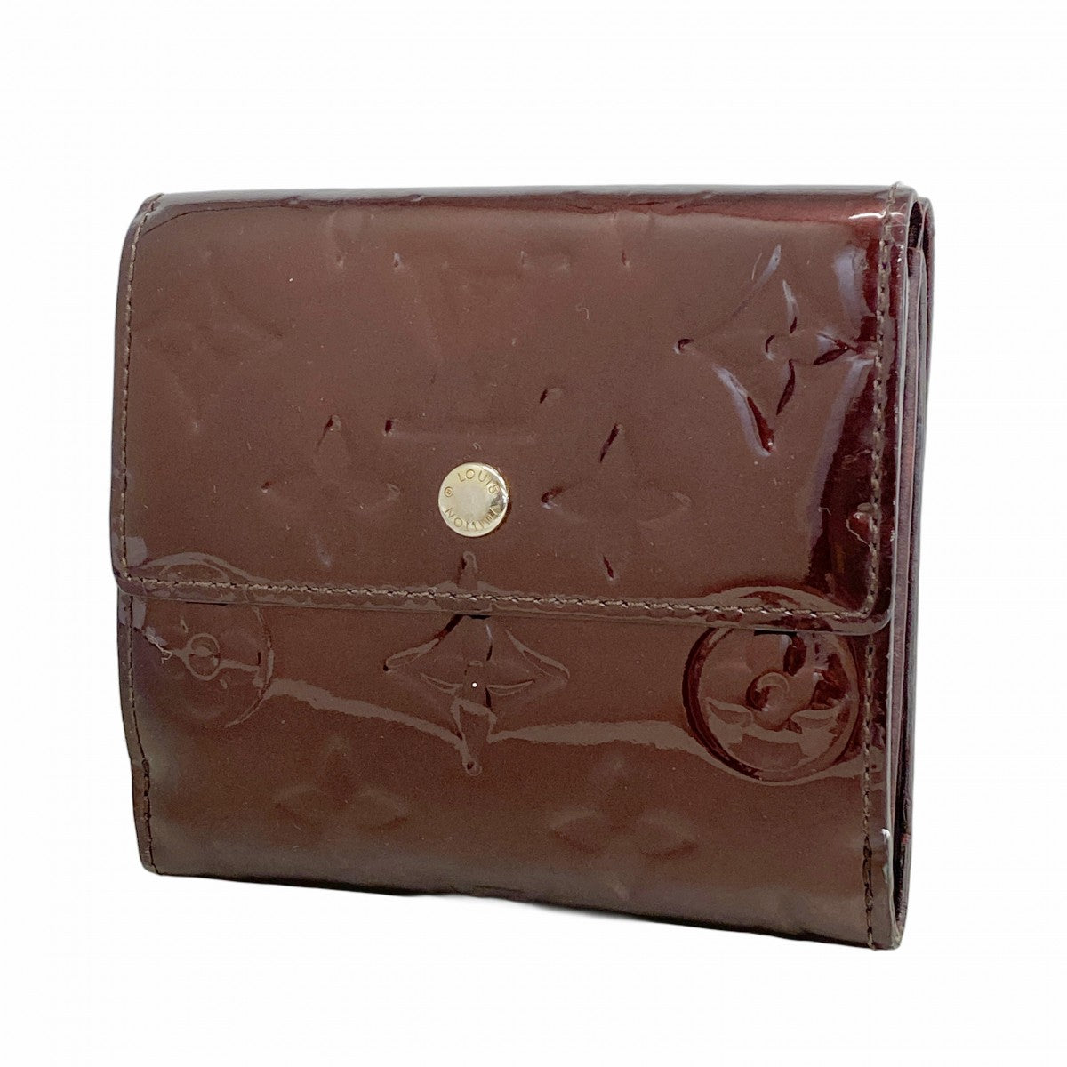 5pa1262】ルイヴィトン 三つ折り財布 ヴェルニ ポルトフォイユエリーズ