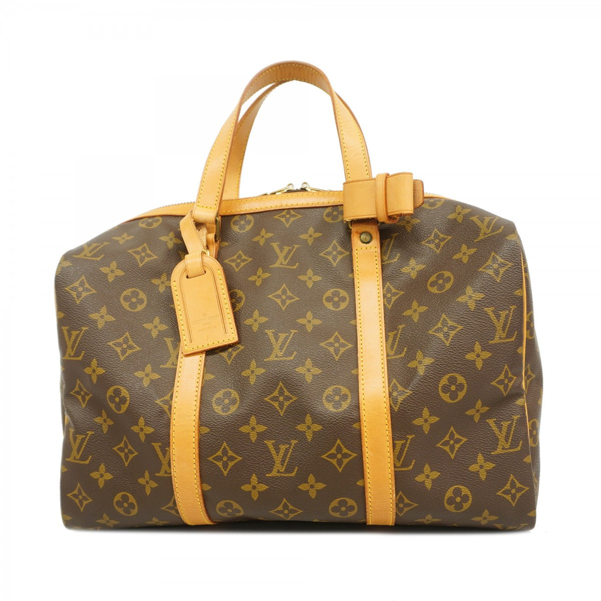 5pb1720】ルイヴィトン ボストンバッグ モノグラム サックスプール35