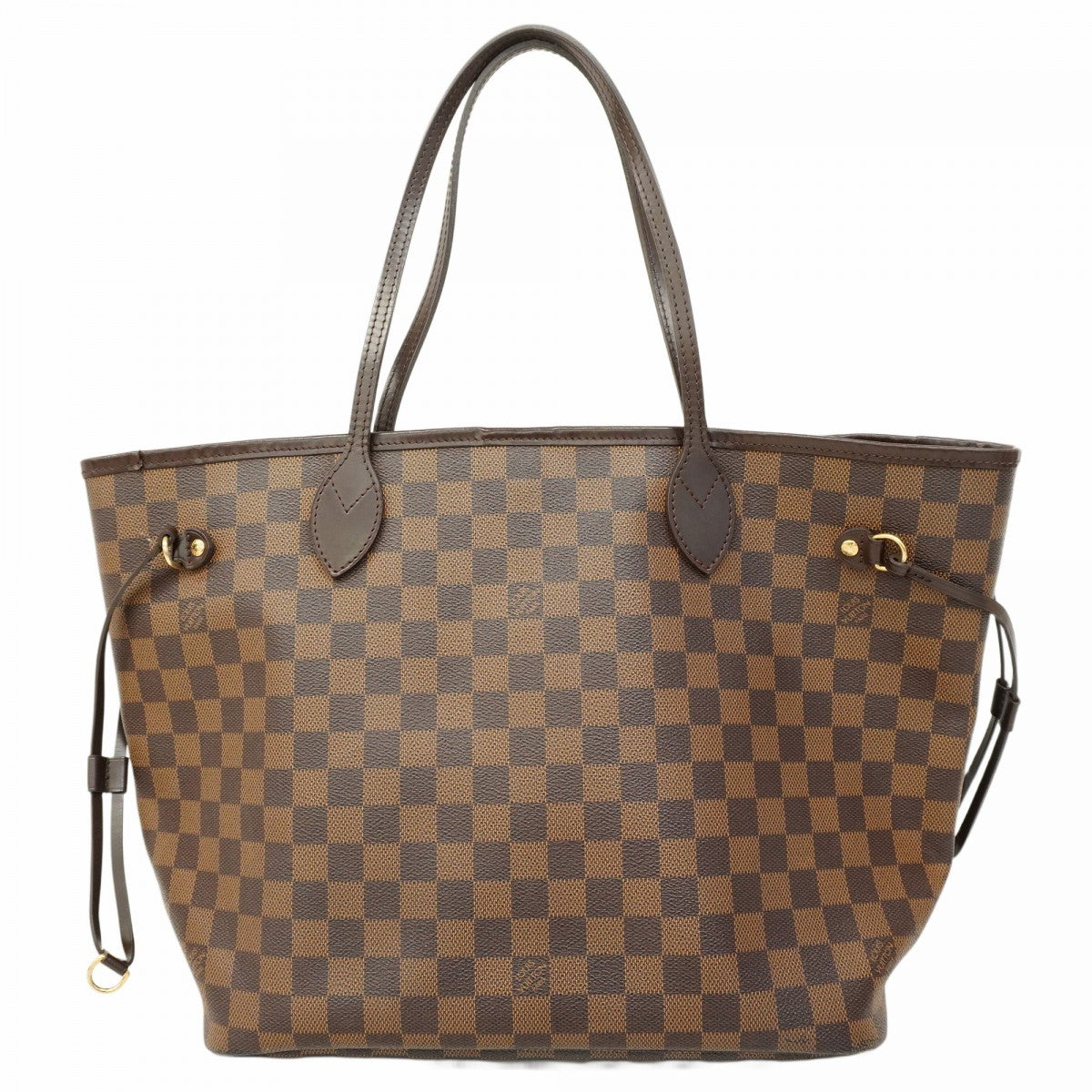 ルイヴィトン ネヴァーフルダミエエベヌ トートバッグ　美品 5pb1915】ルイヴィトン トートバッグ ダミエ ネヴァーフルMM N51105