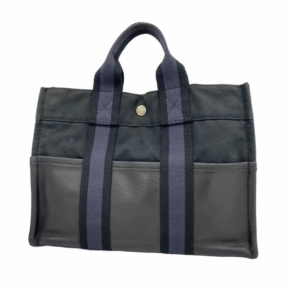 5pb2761】エルメス ハンドバッグ フールトゥPMハーフレザー キャンバス