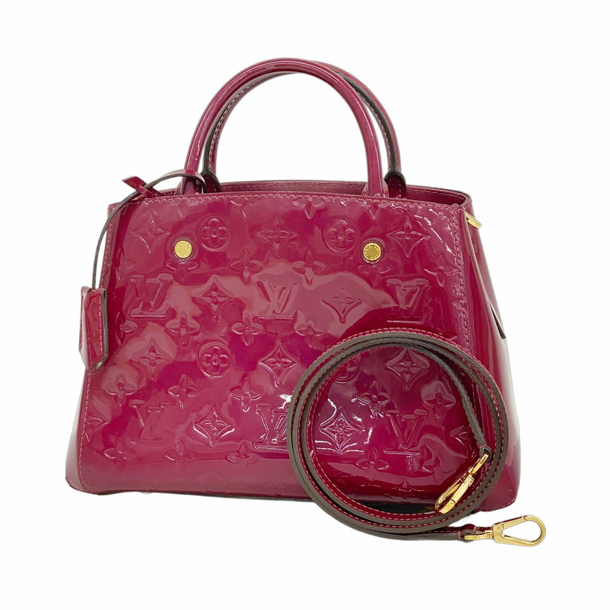 5pb2920】ルイヴィトン ハンドバッグ ヴェルニ モンテーニュBB M50565