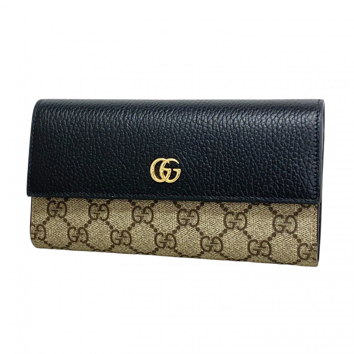 5pb2977】グッチ 長財布 GGマーモント/GGスプリーム 456116 PVC レザー