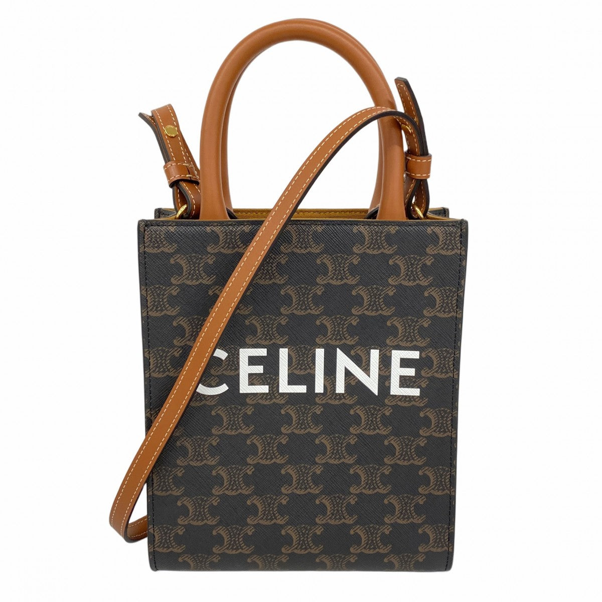 美品☆　セリーヌ　2way　ハンドバッグ　トリオンフ　ブラゾン金具 極美品】CELINE セリーヌ ハンドバッグ 2way ショルダーバッグ