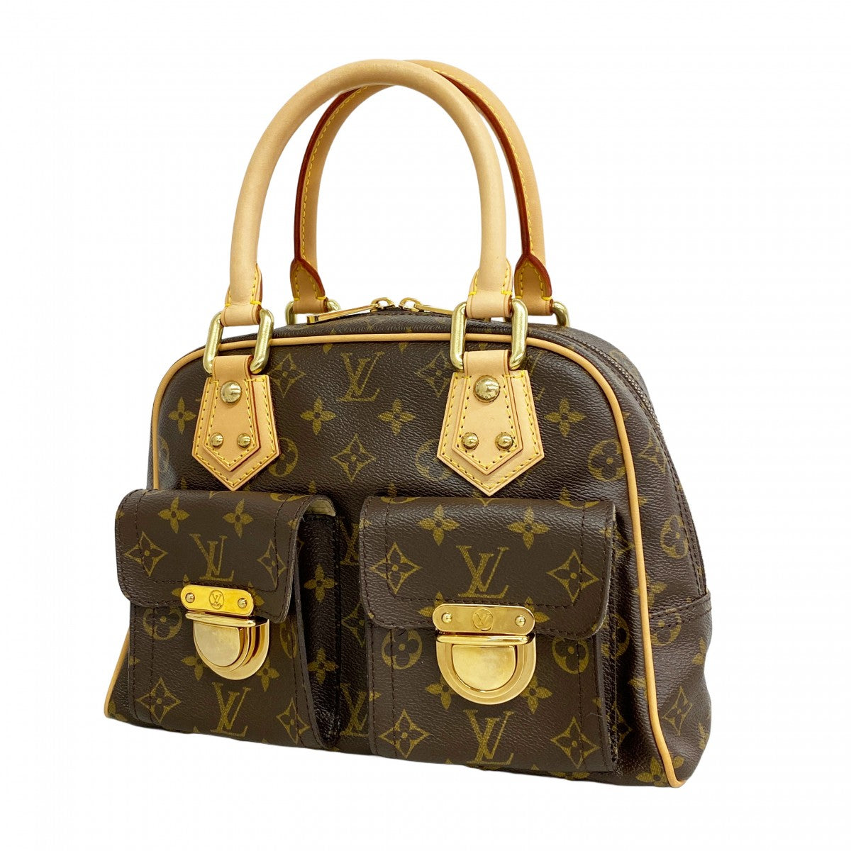 5pc4545】ルイヴィトン ハンドバッグ モノグラム マンハッタンPM