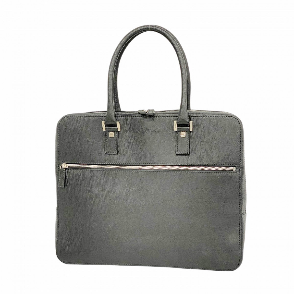 【極美品】サルヴァトーレフェラガモ ビジネスバッグ レザー 2way ブラック 5pd4975】サルヴァトーレフェラガモ ビジネスバッグ レザー ブラック