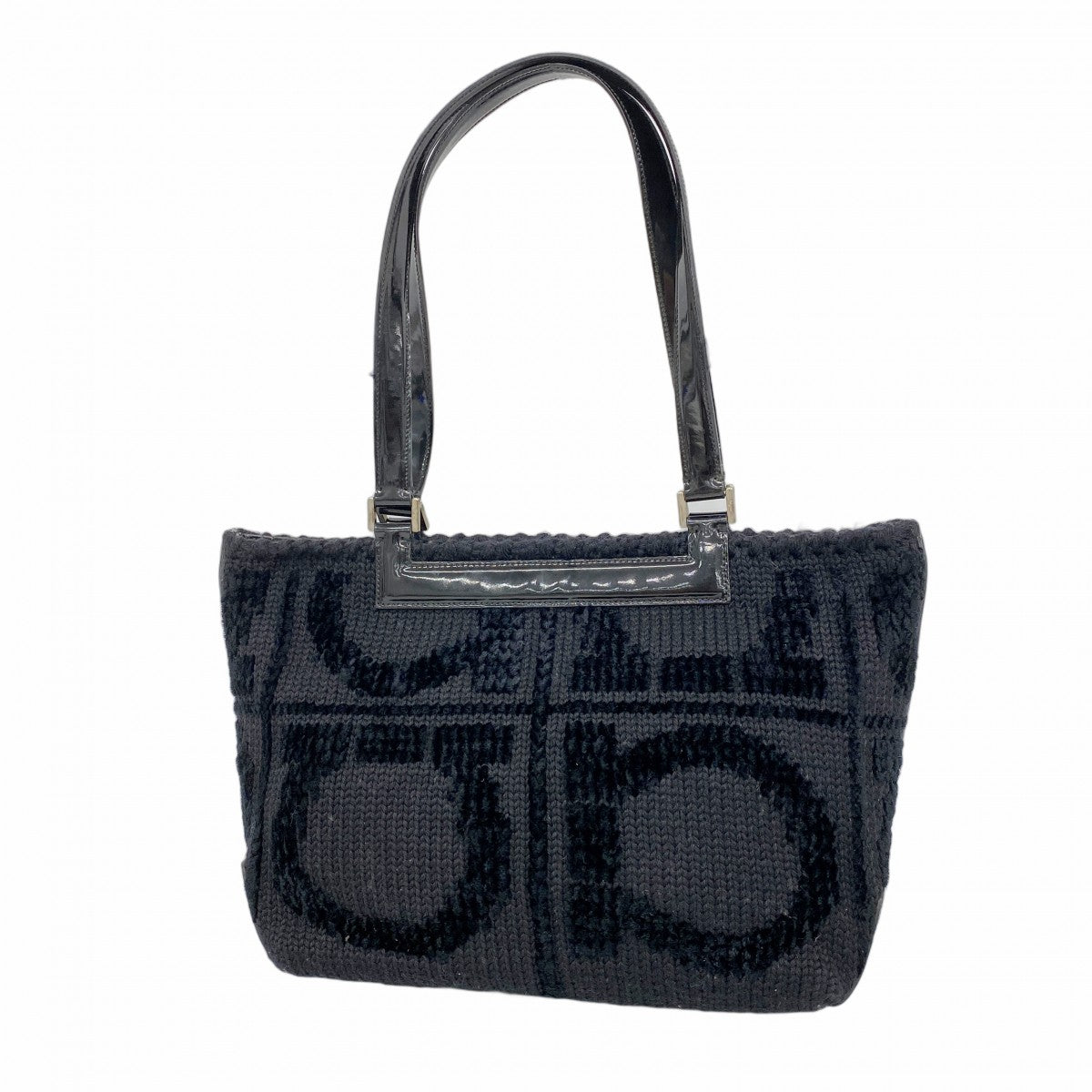 5pd5721-k】サルヴァトーレフェラガモ トートバッグ ガンチーニ ニット