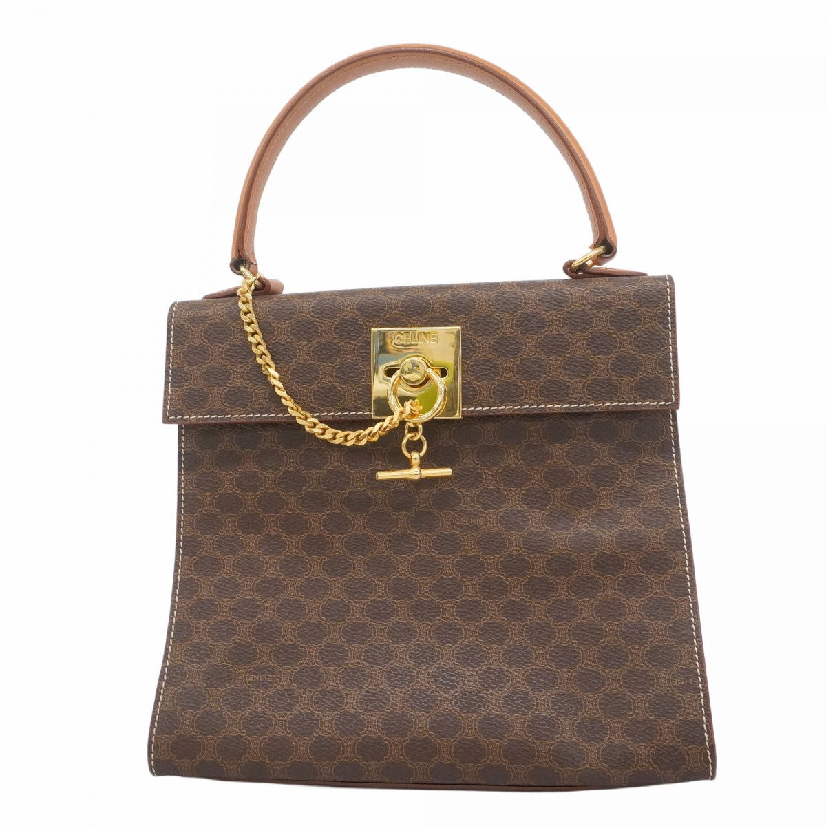 【CELINE】ハンドバッグ　マカダム柄　ブラウン　ゴールド金具　自立　PVC 楽天市場】【バッグ】CELINE セリーヌ マカダム柄 ハンドバッグ PVC