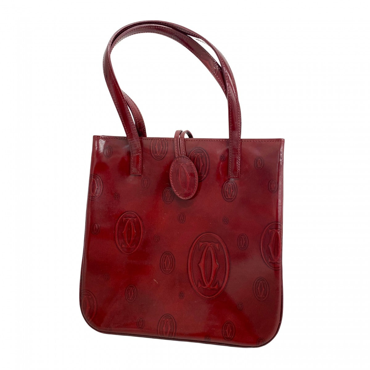 5pd6259】カルティエ ハンドバッグ ハッピーバースデー エナメル