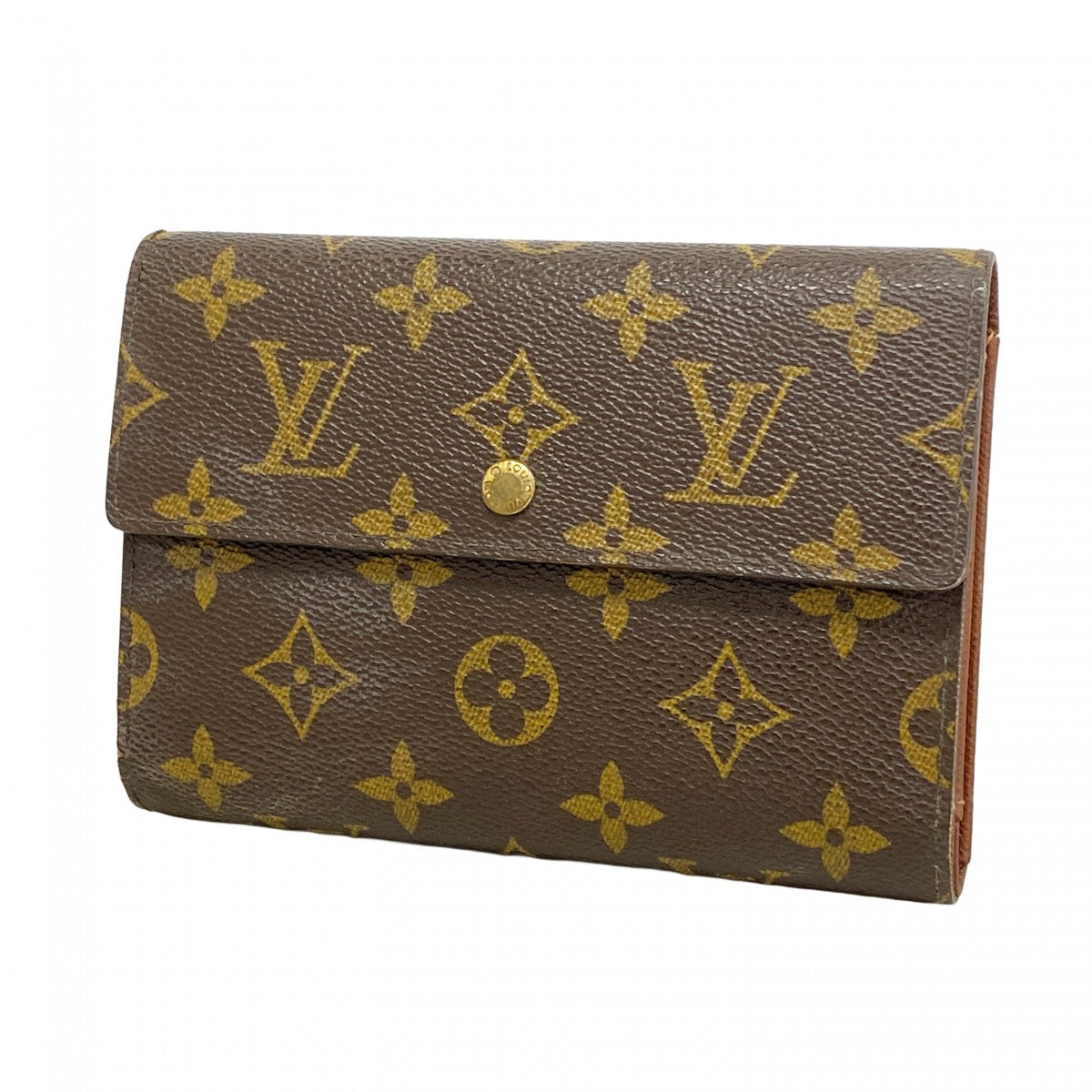 ルイヴィトン 折財布 モノグラム エテュイ パピエ ３つ折り ブラウン 茶 5pd6507】ルイヴィトン 三つ折り財布 モノグラム ポルトトレゾール