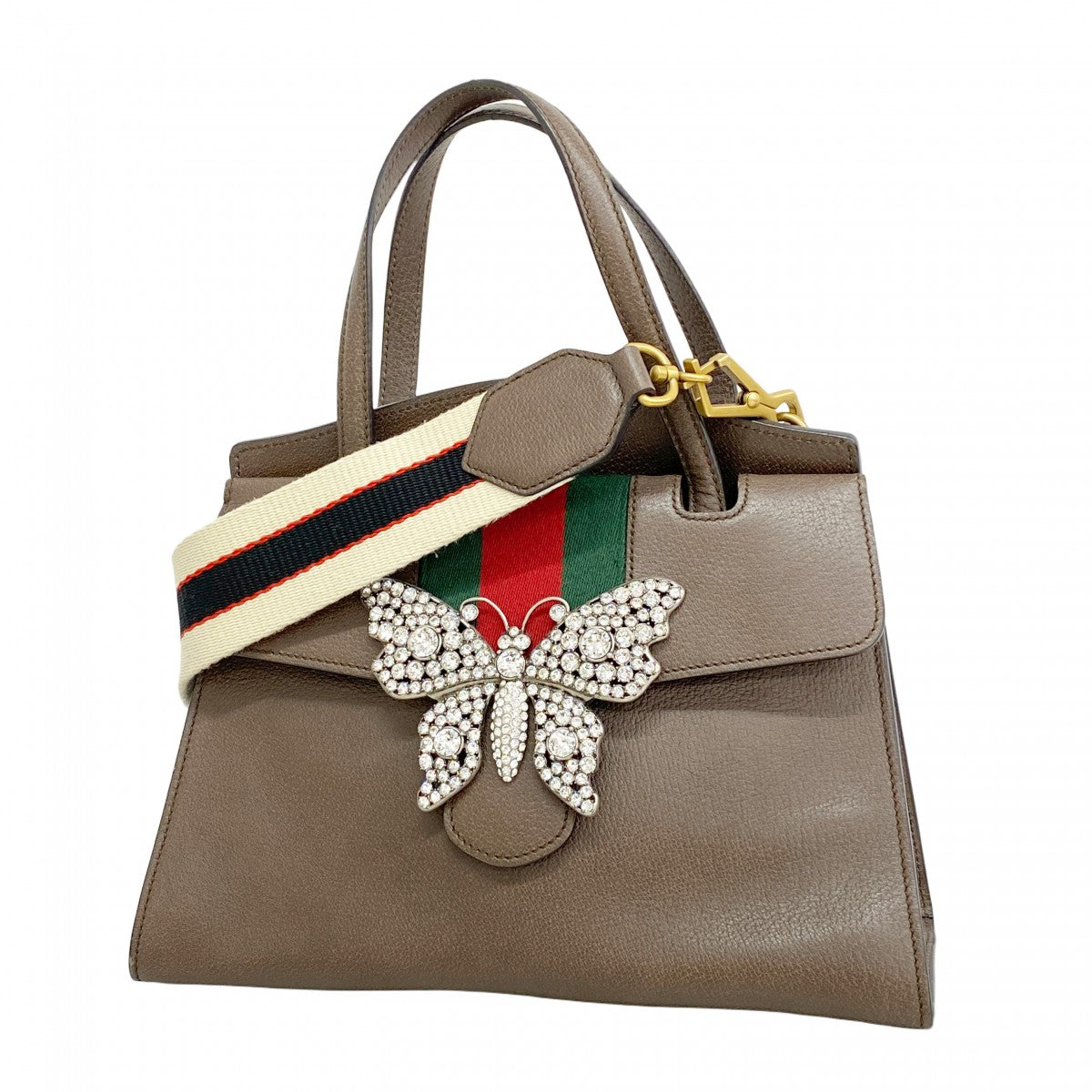 5pd6553】グッチ ハンドバッグ シェリーライン トーテム/バタフライ