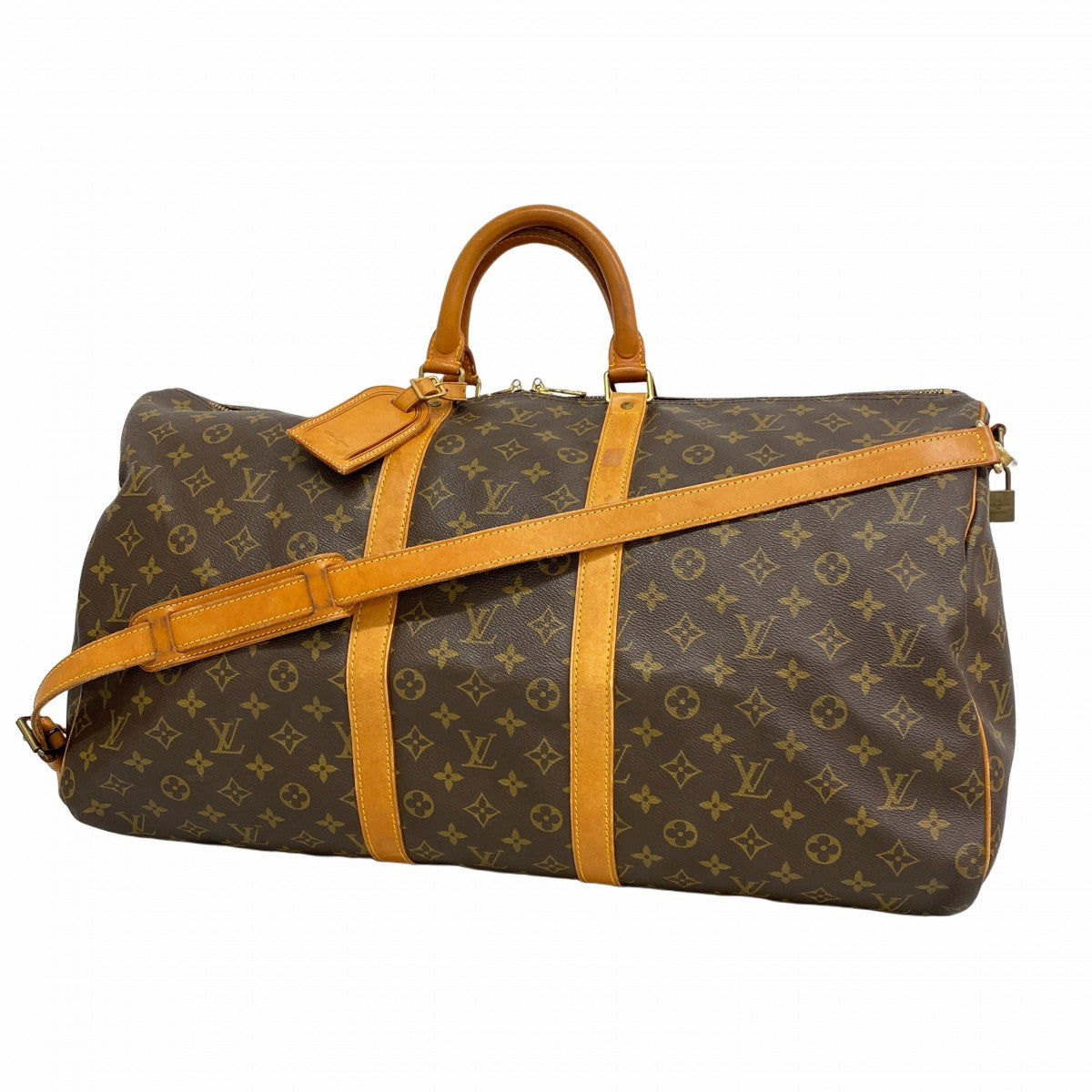 Louis Vuitton ボストンバッグ 55 ルイヴィトン モノグラム キーポル55 USA製 ブラウン M41424 メンズ