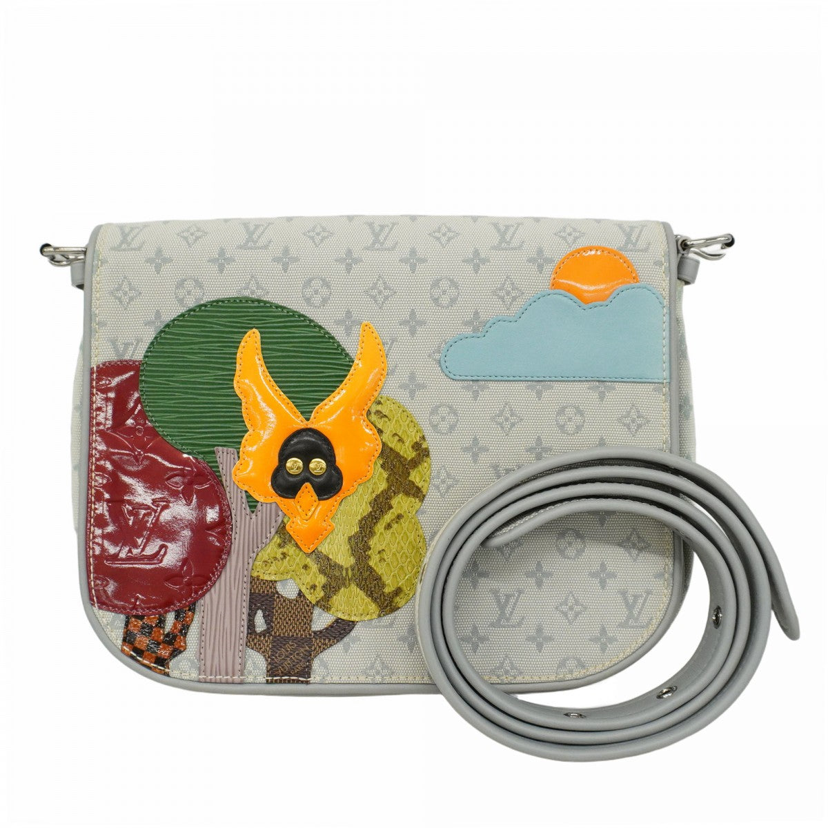 5pe7064-k】ルイヴィトン ショルダーバッグ モノグラム・ミニ パイソン