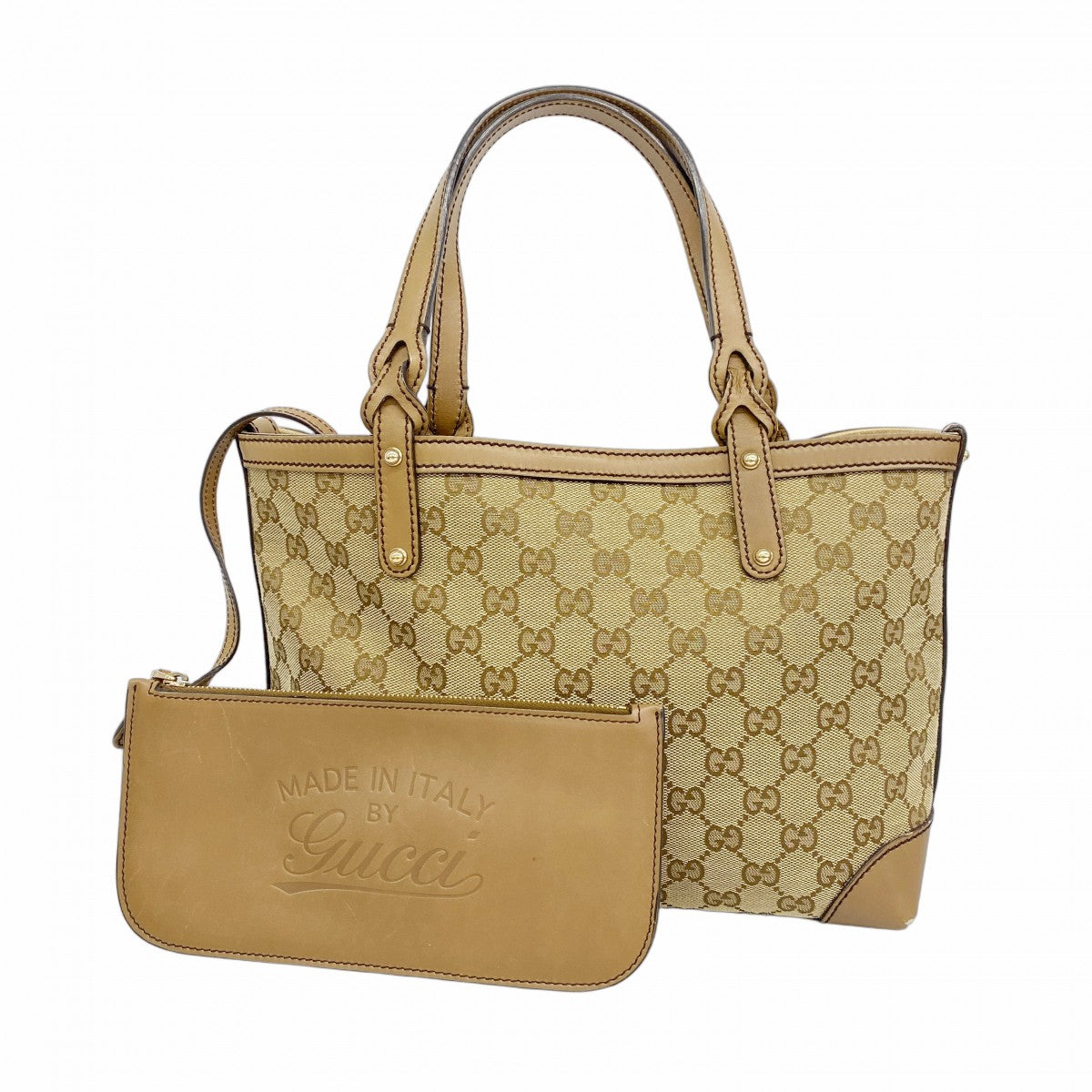 Gucci ベージュキャンバスバッグ GUCCI（グッチ） GG キャンバス トートバッグ - ベージュ レディース