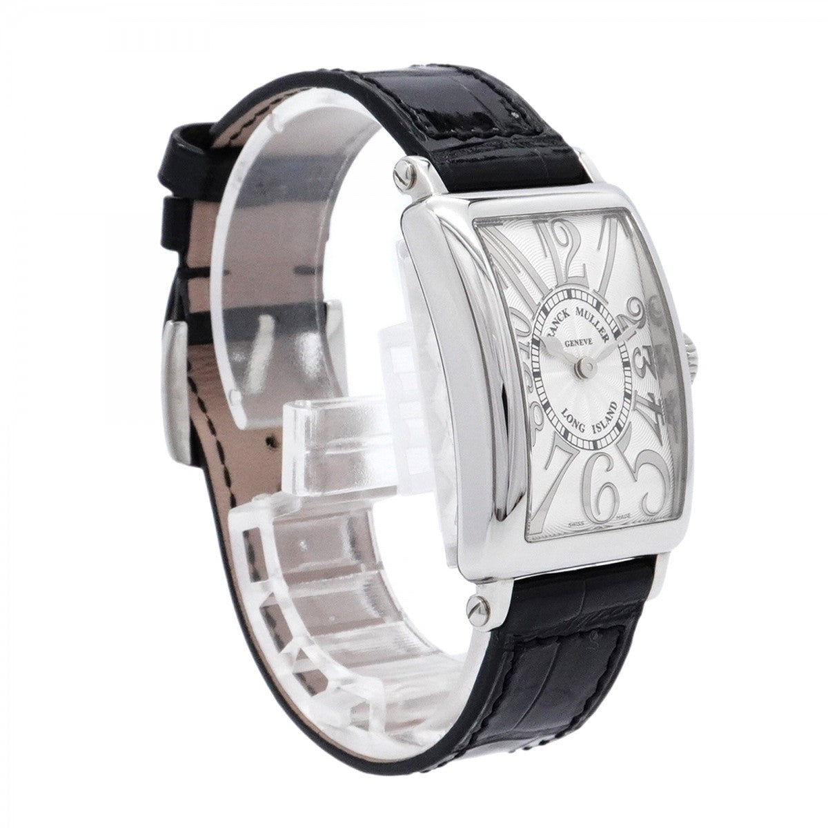 ★SALE【5wwg0212】フランクミュラー ロングアイランド 902QZ シルバー文字盤【中古】腕時計 レディース