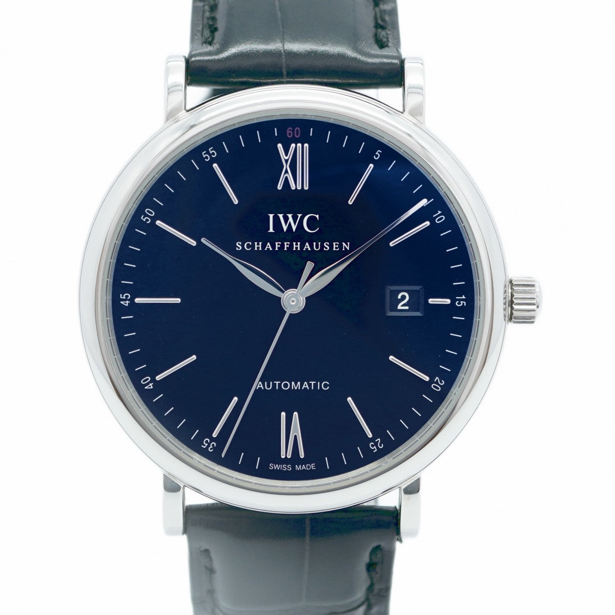 ★SALE【5wwg0276】IWC アイダブリューシー シャフハウゼン ポートフィノ IW356502 黒文字盤【中古】腕時計 メンズ