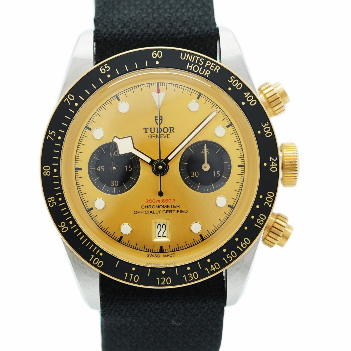 ★最終価格★SALE【5wwg0366】チュードル ブラックベイ 79363N ゴールド文字盤【中古】腕時計 メンズ