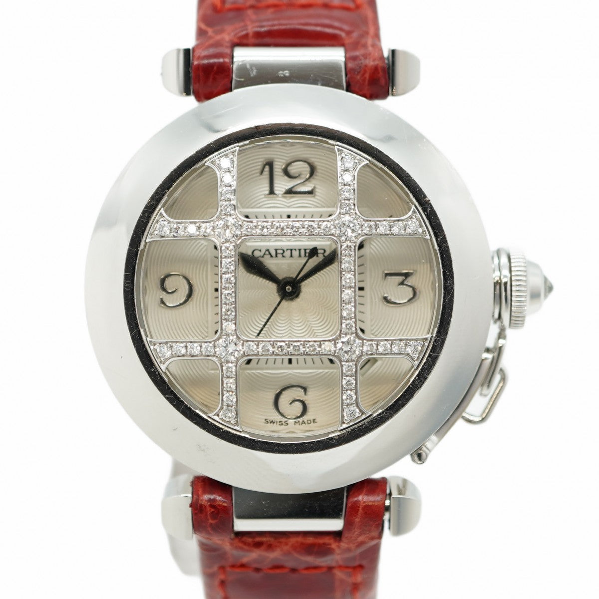 ★最終価格★SALE【5wwh0005】カルティエ パシャ WJ116156 シルバー文字盤【中古】腕時計 レディース