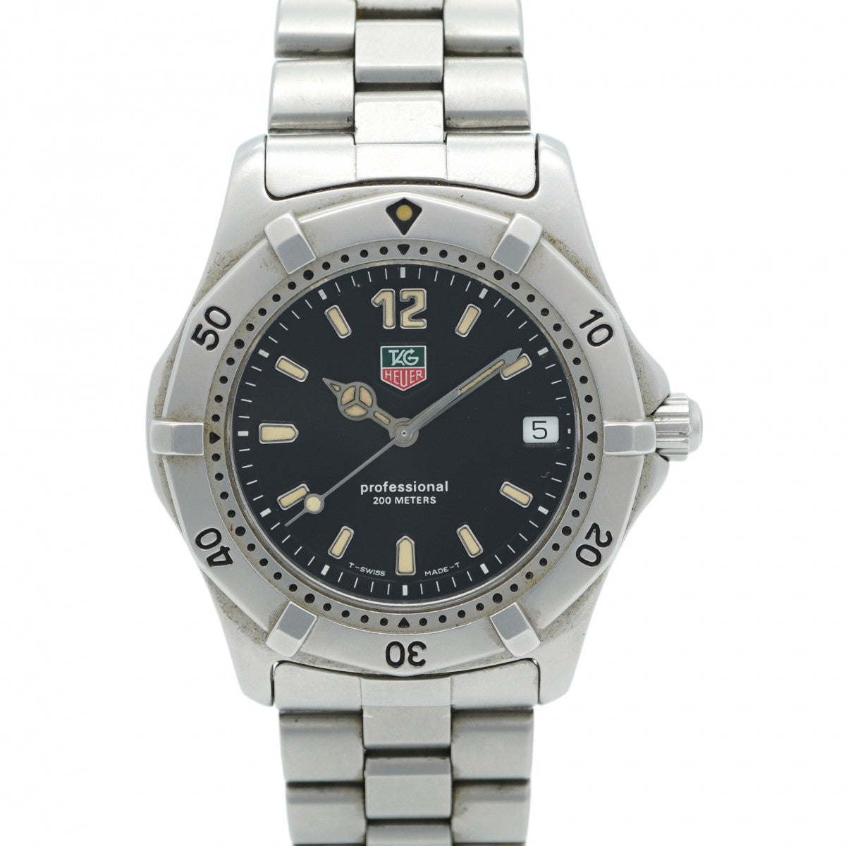★SALE【5wwh0081】タグホイヤー プロフェッショナル WK1110 黒文字盤【中古】腕時計 メンズ