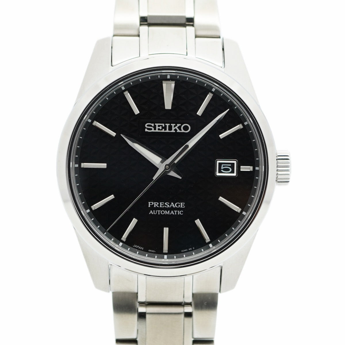★SALE【5wwh0169】セイコー プレサージュ 6R35-00V0 黒文字盤【中古】腕時計 メンズ
