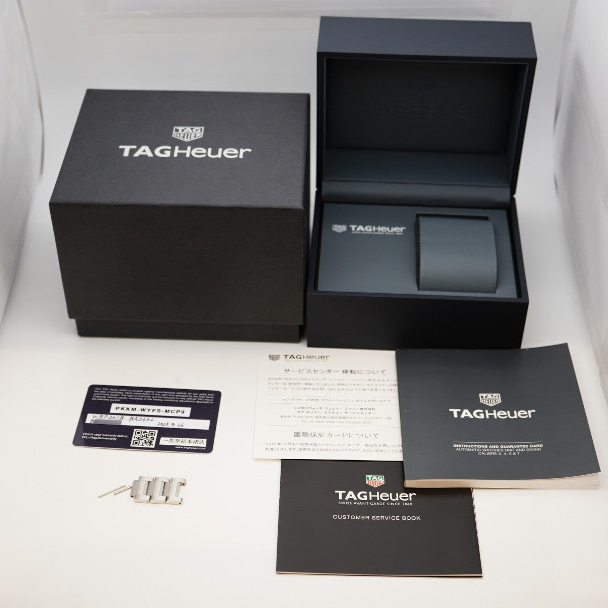 【5wwh0188】タグホイヤー アクアレーサー WBP201B-0 青文字盤【中古】腕時計 メンズ