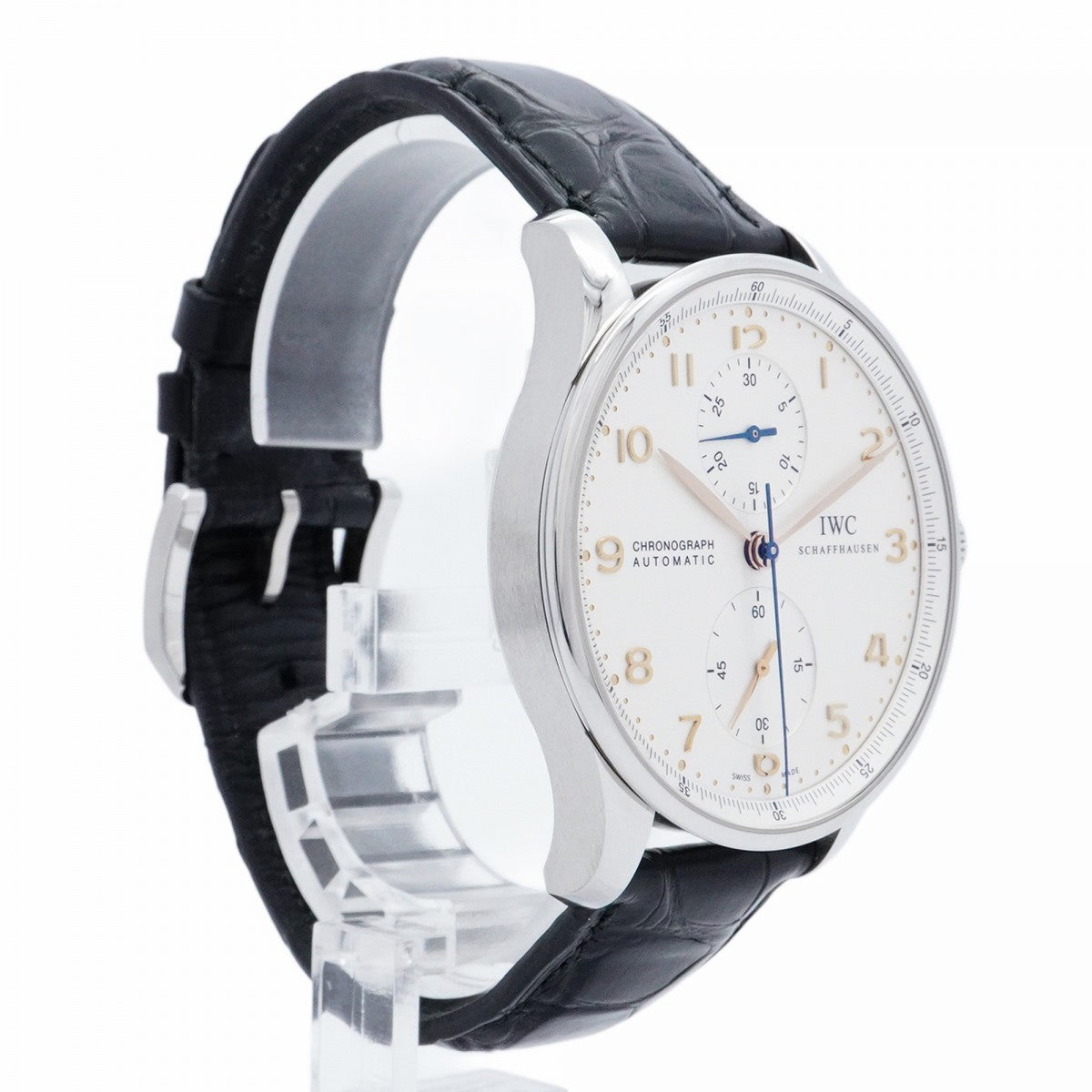 ★最終価格★SALE【5wwh0222】IWC アイダブリューシー シャフハウゼン ポルトキーゼ IW371401 シルバー文字盤【中古】腕時計 メンズ