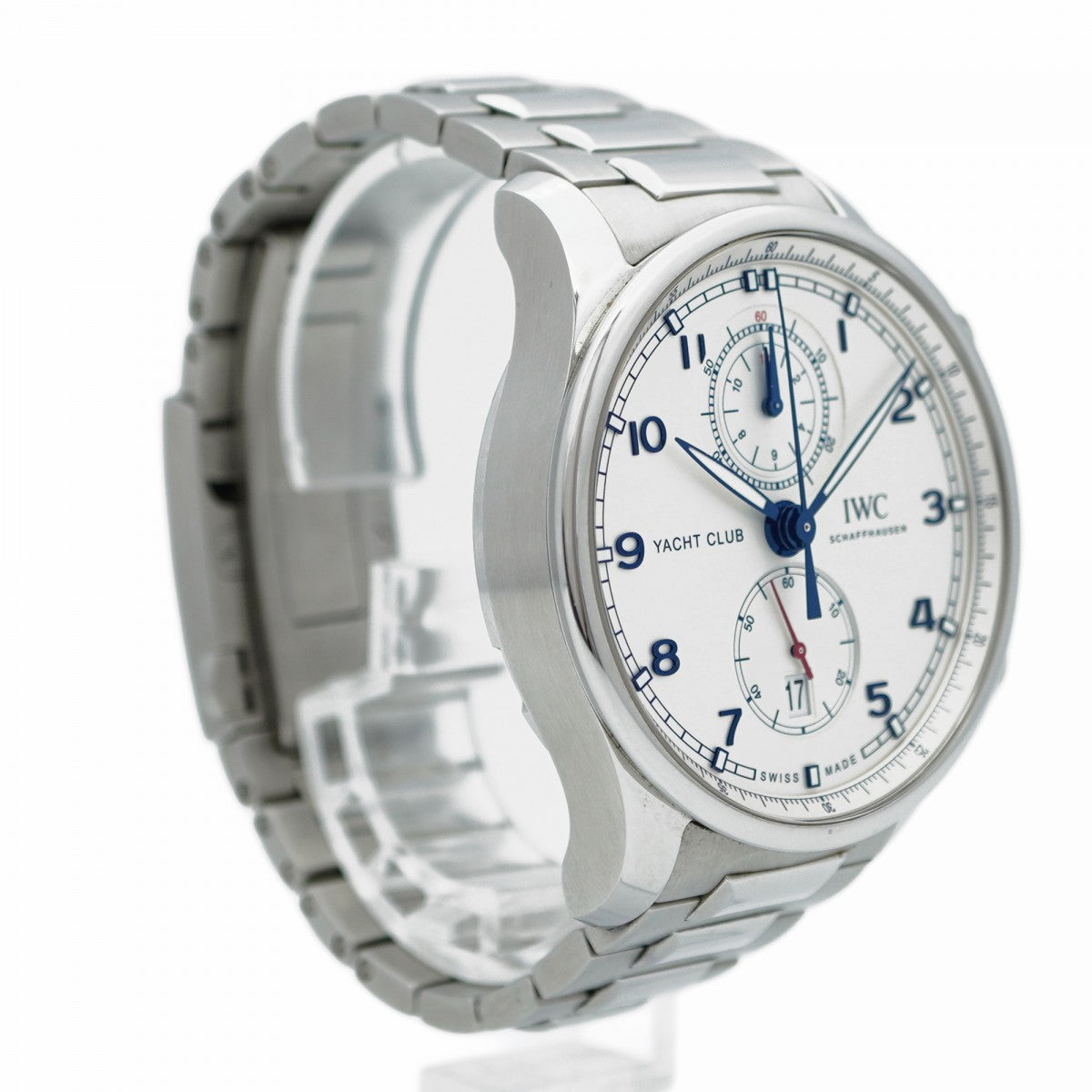 ★SALE【5wwh0289】IWC アイダブリューシー シャフハウゼン ポルトギーゼ・ヨットクラブ・クロノグラフ IW390702 シルバー文字盤【中古】腕時計 メンズ