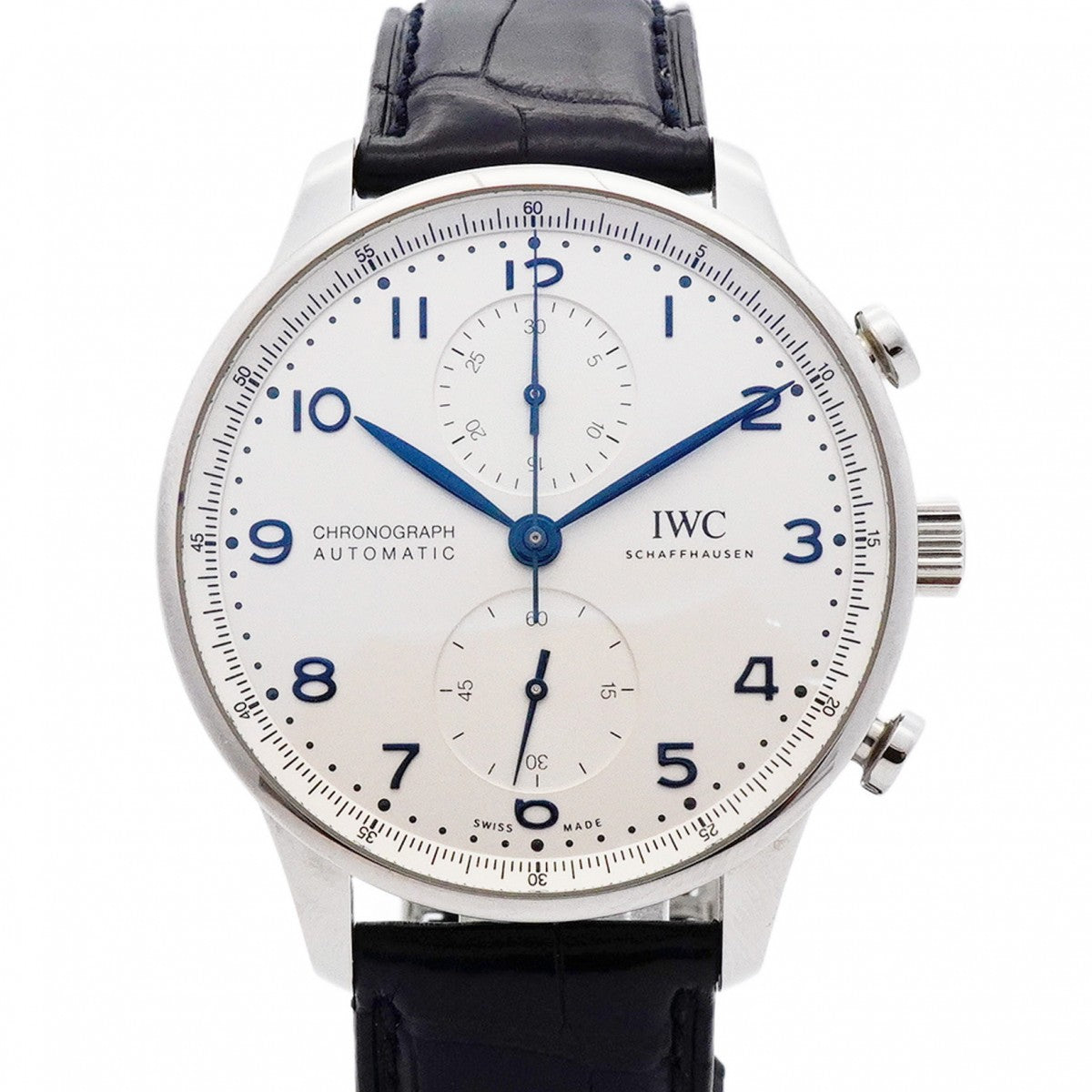 ★SALE【5wwh0360】IWC アイダブリューシー シャフハウゼン ポルトキーゼ IW371605 シルバー文字盤【中古】腕時計 メンズ