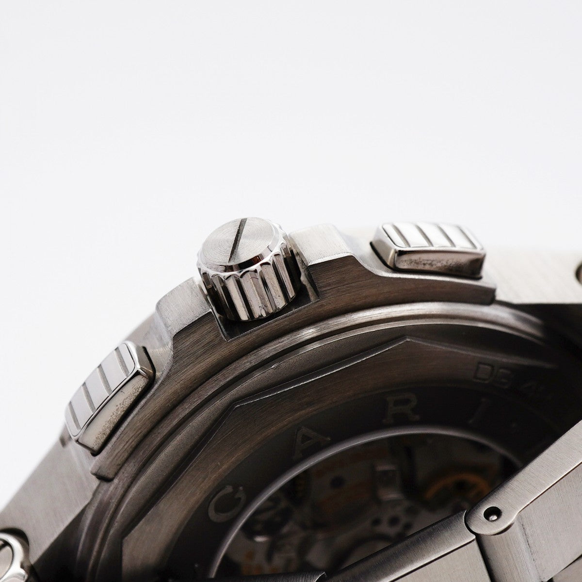 ★最終価格★SALE【5wwm0180】ブルガリ ディアゴノ DG42SCH シルバー/ブラック文字盤【中古】腕時計 メンズ