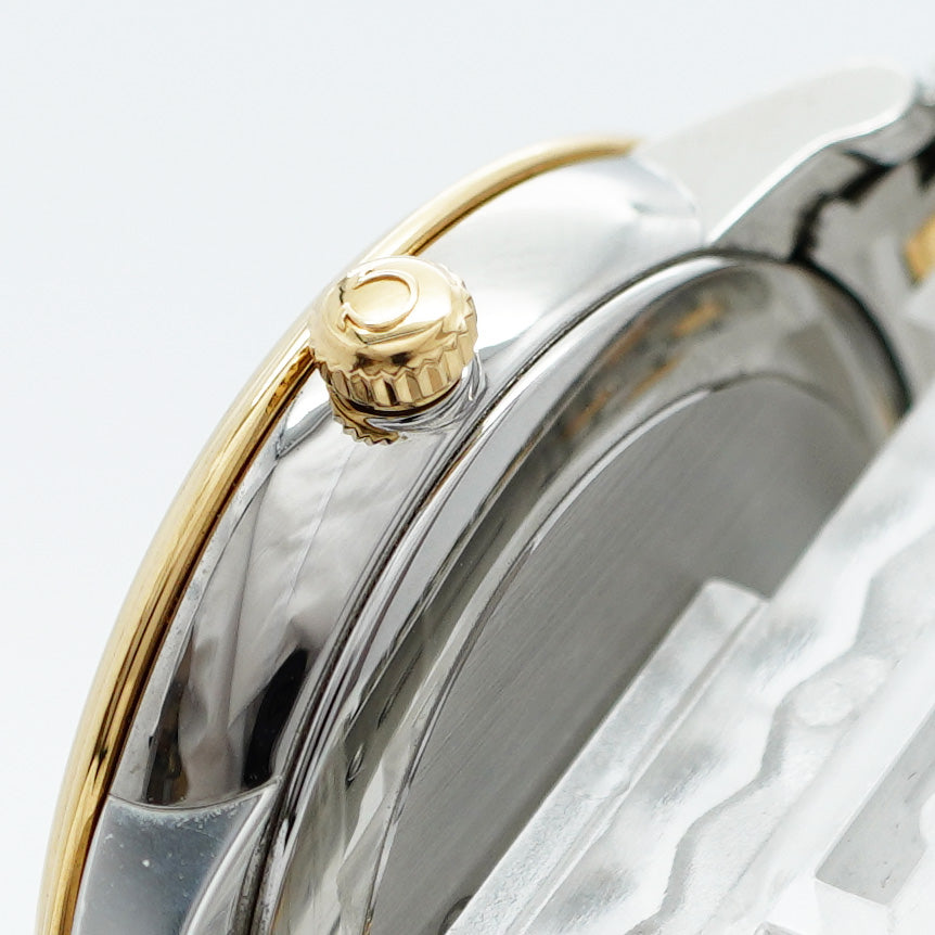 ★SALE【5wwm0194】オメガ デ・ヴィル 424.20.37.20.08.001 ゴールド文字盤【中古】腕時計 メンズ